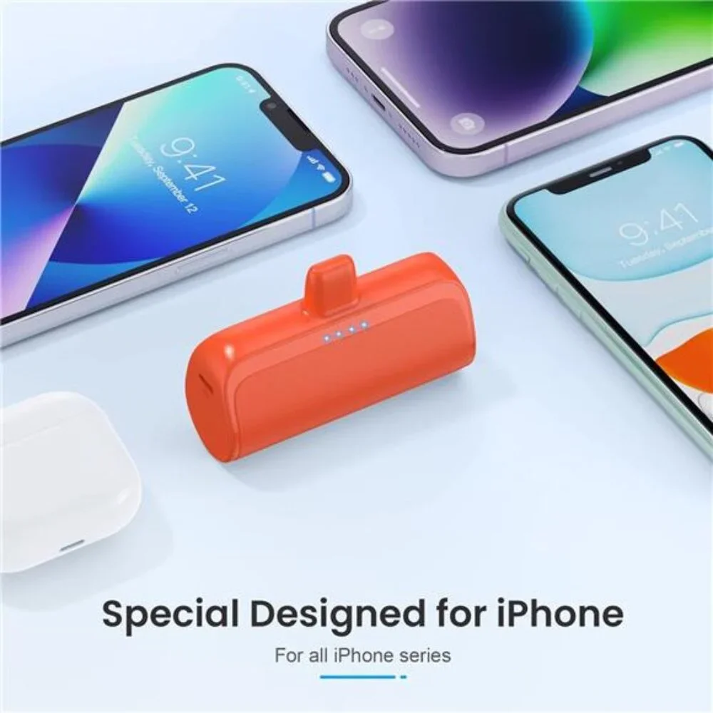 Mini Portable Charger Power Bank for iPhone,5200mAh Portable Phone Charger